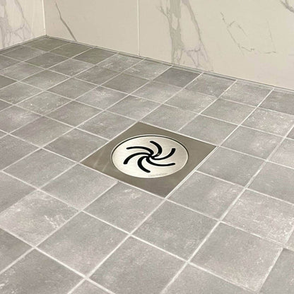 Self-cleaning replaceable floor drain cover